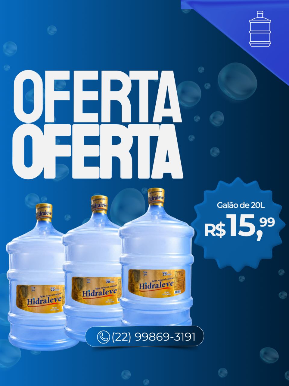 Hidraleve 20 Litros Unidade