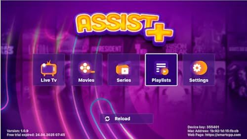 Interface do Aplicativo Assist Plus