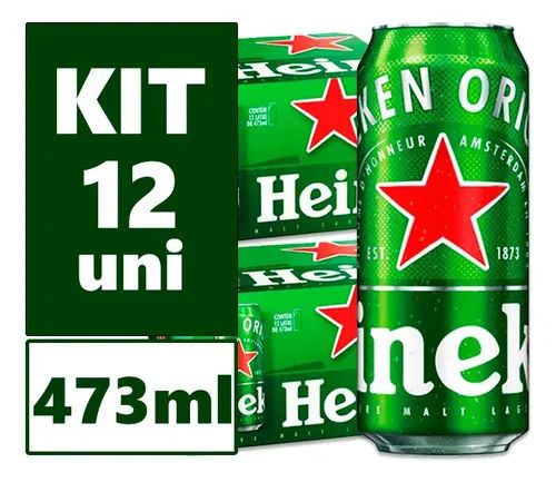 Heineken latão (12 unidades) 12 unidades